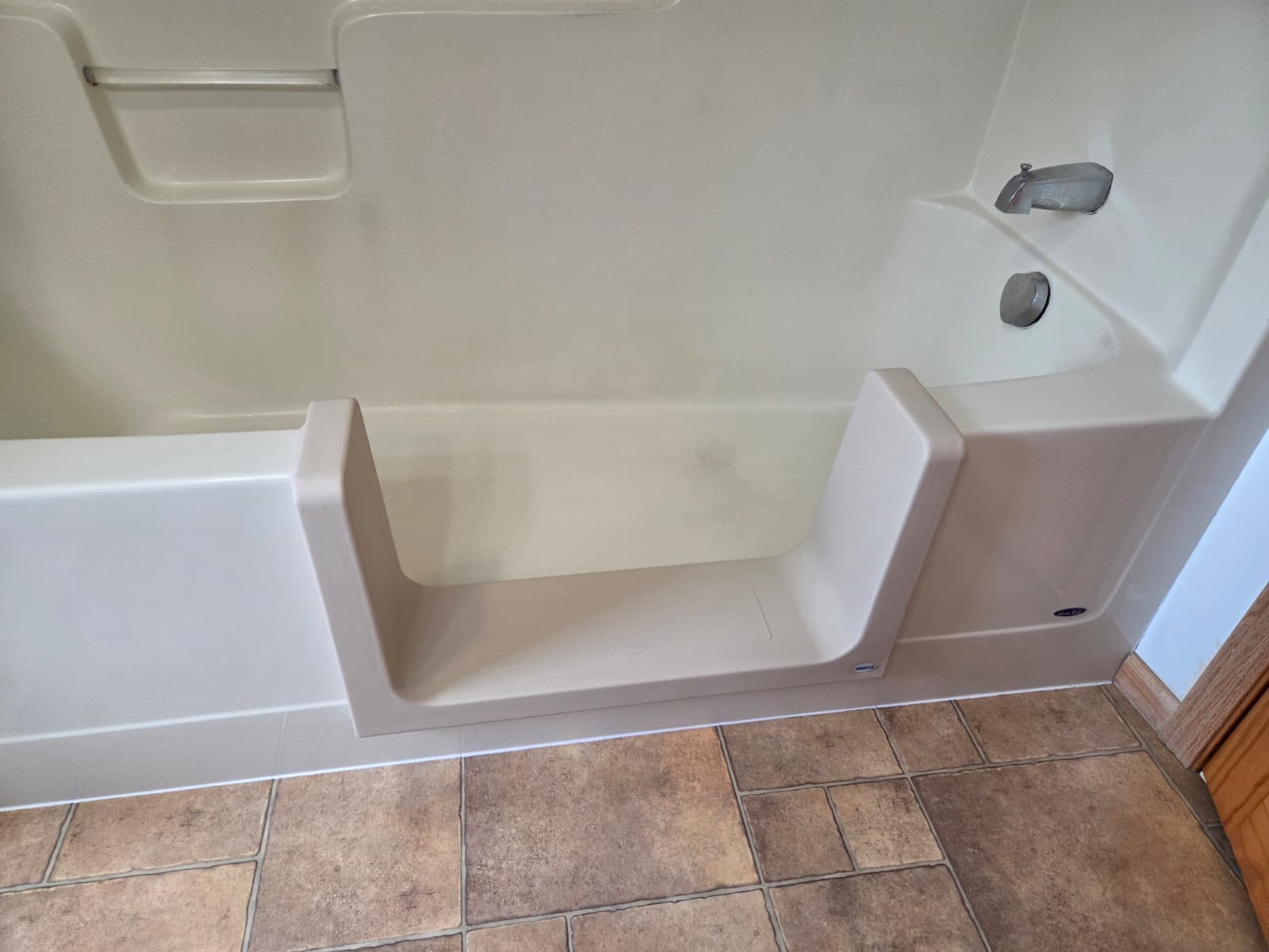The Ultra Low step-in conversion installed in an existing bathtub